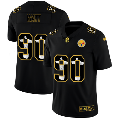 Pittsburgh Steelers #90 T.J. Watt Nike Carbon Black Vapor Cristo Redentor Limited NFL Jersey Men's.png